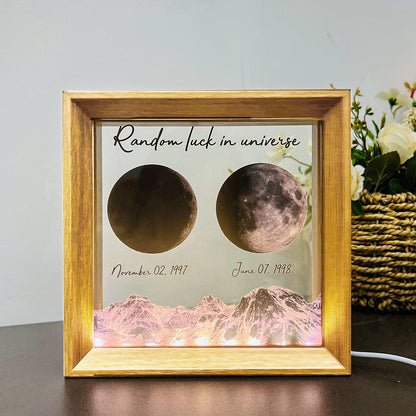 50%OFF🌔Custom Birth Moon Phases LED Light Frame