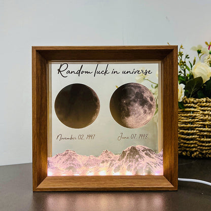 50%OFF🌔Custom Birth Moon Phases LED Light Frame