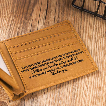 50% OFF🔥Personalized Leather Wallet-Best Father's Day Gift