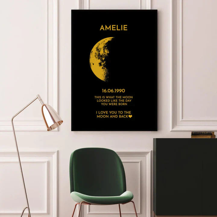 50% OFF🔥Custom Art Frame/ REAL MOON PHASE - For Memory Gift