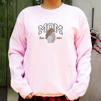 50% OFF🔥CUSTOM MAMA PORTRAIT HOODIE💕SWEATSHIRT