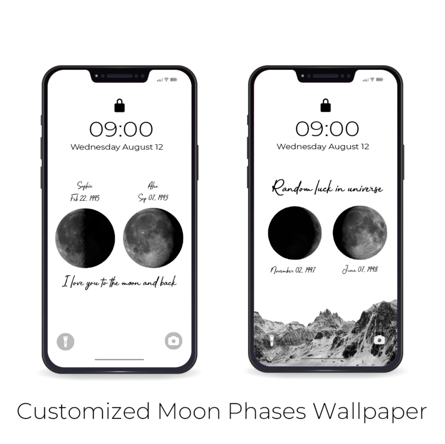 50%OFF🌔Custom Birth Moon Phases LED Light Frame