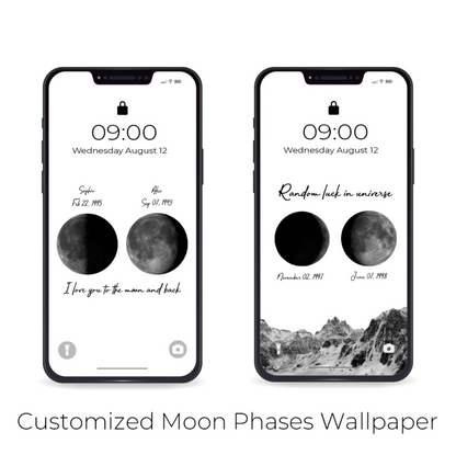 50%OFF🌔Custom Birth Moon Phases LED Light Frame