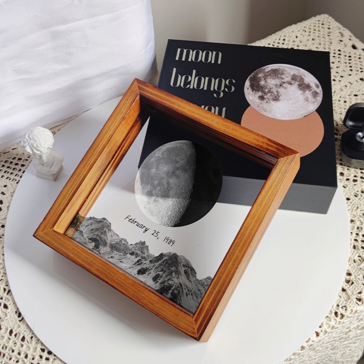 50%OFF🌔Custom Birth Moon Phases LED Light Frame