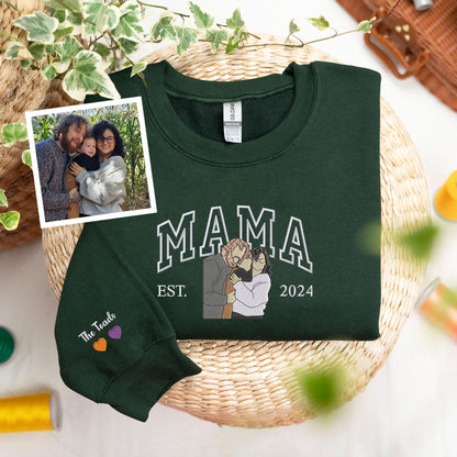 50% OFF🔥CUSTOM MAMA PORTRAIT HOODIE💕SWEATSHIRT